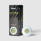 Einfache Monogramm fügen Sie den Namen Mann minima Golfball (Verpackungen)