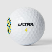 Einfache Monogramm fügen Sie den Namen Mann minima Golfball (Logo)