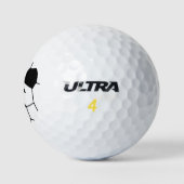 Einfache Monogramm fügen Sie den Namen Mann minima Golfball (Logo)