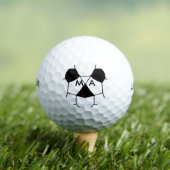 Einfache Monogramm fügen Sie den Namen Mann minima Golfball (Insitu T-Shirt)