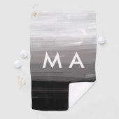 Einfache Monogramm fügen Sie den Namen Mann minima Golfhandtuch (Insitu)