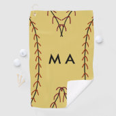 Einfache Monogramm fügen Sie den Namen Mann minima Golfhandtuch (Insitu)