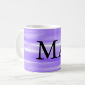 Einfache Monogramm fügen Sie den Namen Mann minima Kaffeetasse (Vorderseite Links)