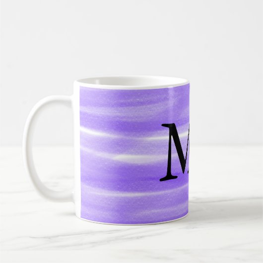 Einfache Monogramm fügen Sie den Namen Mann minima Kaffeetasse (Links)