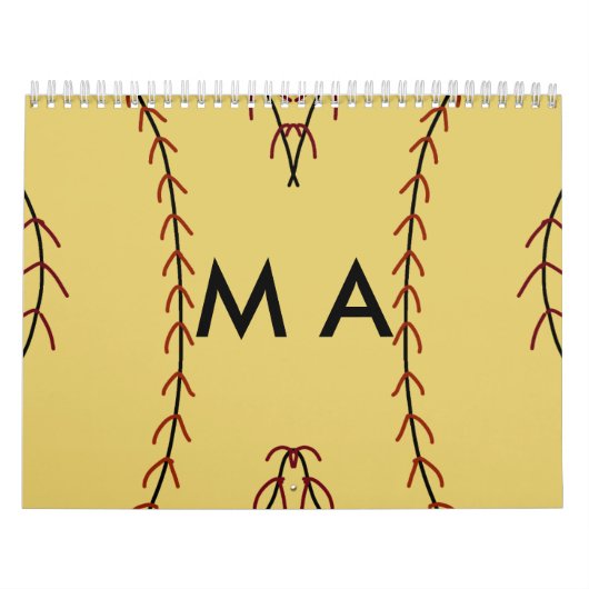Einfache Monogramm fügen Sie den Namen Mann minima Kalender (Titelbild)