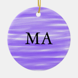 Einfache Monogramm fügen Sie den Namen Mann minima Keramik Ornament