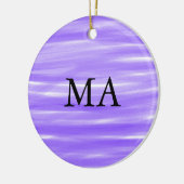 Einfache Monogramm fügen Sie den Namen Mann minima Keramik Ornament (Links)