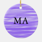 Einfache Monogramm fügen Sie den Namen Mann minima Keramik Ornament (Hinten)