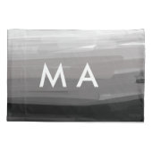 Einfache Monogramm fügen Sie den Namen Mann minima Kissenbezug (Rückseite)