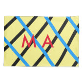 Einfache Monogramm fügen Sie den Namen Mann minima Kissenbezug (Rückseite)