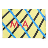 Einfache Monogramm fügen Sie den Namen Mann minima Kissenbezug (Vorderseite)