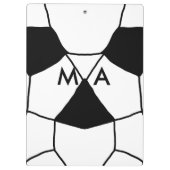 Einfache Monogramm fügen Sie den Namen Mann minima Klemmbrett (Rückseite)
