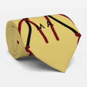 Einfache Monogramm fügen Sie den Namen Mann minima Krawatte (Gerollt)