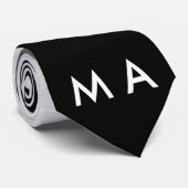 Einfache Monogramm fügen Sie den Namen Mann minima Krawatte (Gerollt)