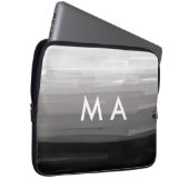 Einfache Monogramm fügen Sie den Namen Mann minima Laptopschutzhülle (Vorne Rechts)
