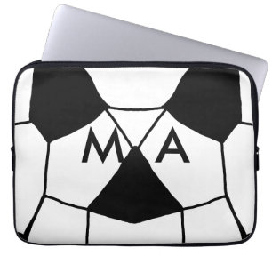 Einfache Monogramm fügen Sie den Namen Mann minima Laptopschutzhülle