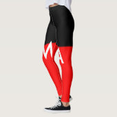 Einfache Monogramm fügen Sie den Namen Mann minima Leggings (Links)