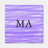 Einfache Monogramm fügen Sie den Namen Mann minima Magnet (Vorne)