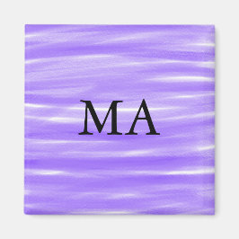 Einfache Monogramm fügen Sie den Namen Mann minima Magnet