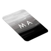 Einfache Monogramm fügen Sie den Namen Mann minima Magnet (Rechte Seite)