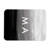 Einfache Monogramm fügen Sie den Namen Mann minima Magnet (Horizontal)