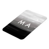 Einfache Monogramm fügen Sie den Namen Mann minima Magnet (Linke Seite)