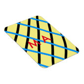 Einfache Monogramm fügen Sie den Namen Mann minima Magnet (Rechte Seite)
