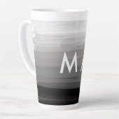 Einfache Monogramm fügen Sie den Namen Mann minima Milchtasse (Linke Ecke)