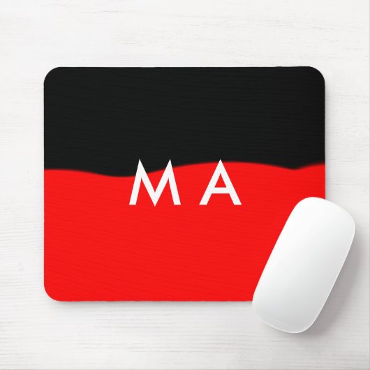Einfache Monogramm fügen Sie den Namen Mann minima Mousepad (Mit Mouse)
