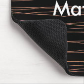 Einfache Monogramm fügen Sie den Namen Mann minima Mousepad (Ecke)