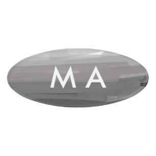 Einfache Monogramm fügen Sie den Namen Mann minima Namenschild