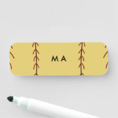 Einfache Monogramm fügen Sie den Namen Mann minima Namensschild (Beispiel)