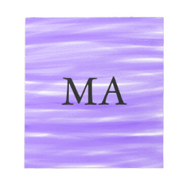 Einfache Monogramm fügen Sie den Namen Mann minima Notizblock