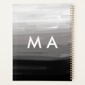 Einfache Monogramm fügen Sie den Namen Mann minima Planer (Rückseite)