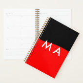 Einfache Monogramm fügen Sie den Namen Mann minima Planer (Anzeige)