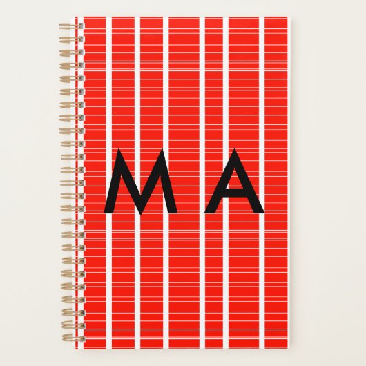Einfache Monogramm fügen Sie den Namen Mann minima Planer (Vorderseite)