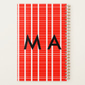 Einfache Monogramm fügen Sie den Namen Mann minima Planer (Rückseite)