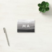 Einfache Monogramm fügen Sie den Namen Mann minima Post-it Klebezettel (Büro)
