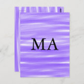 Einfache Monogramm fügen Sie den Namen Mann minima Postkarte (Vorne/Hinten)