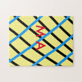 Einfache Monogramm fügen Sie den Namen Mann minima Puzzle (Horizontal)