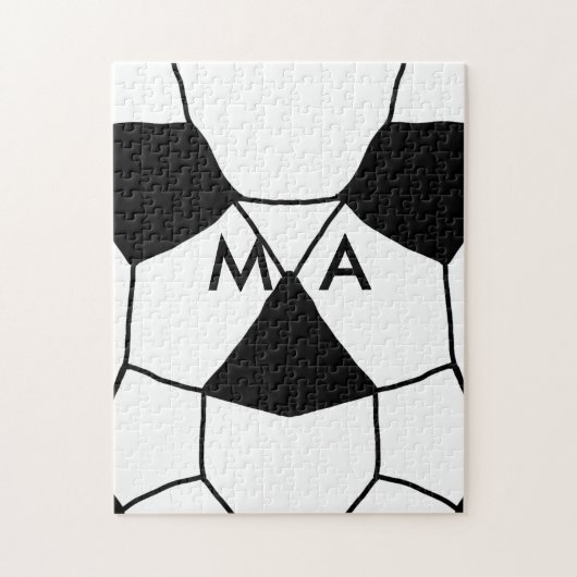 Einfache Monogramm fügen Sie den Namen Mann minima Puzzle (Vertikal)