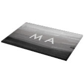 Einfache Monogramm fügen Sie den Namen Mann minima Schneidebrett (Ecke)