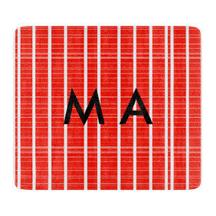 Einfache Monogramm fügen Sie den Namen Mann minima Schneidebrett