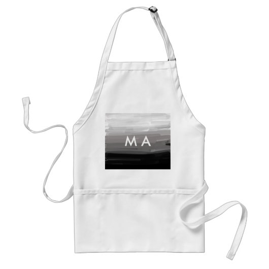 Einfache Monogramm fügen Sie den Namen Mann minima Schürze (Vorne)