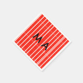 Einfache Monogramm fügen Sie den Namen Mann minima Serviette (Ecke)