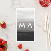 Einfache Monogramm fügen Sie den Namen Mann minima Serviette (Beispiel)