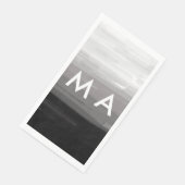 Einfache Monogramm fügen Sie den Namen Mann minima Serviette (Ecke)