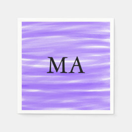 Einfache Monogramm fügen Sie den Namen Mann minima Serviette