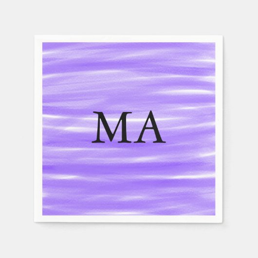 Einfache Monogramm fügen Sie den Namen Mann minima Serviette (Vorderseite)