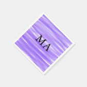 Einfache Monogramm fügen Sie den Namen Mann minima Serviette (Ecke)